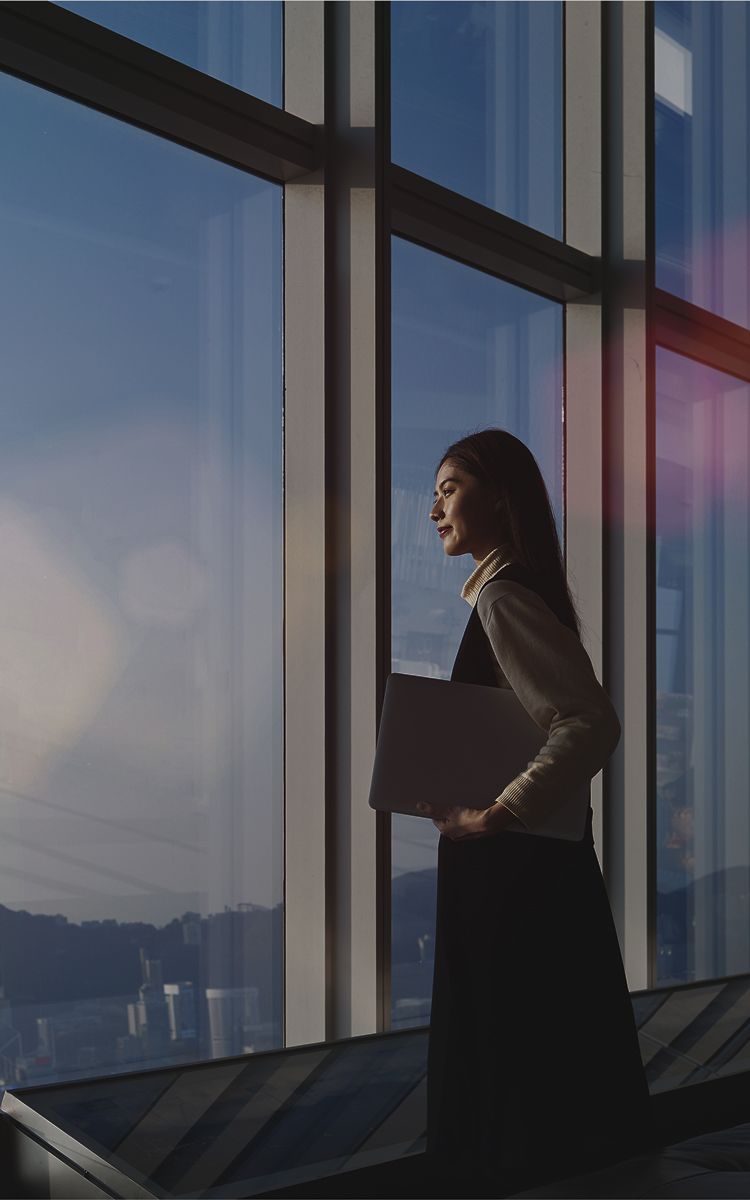 a person working in a data centre